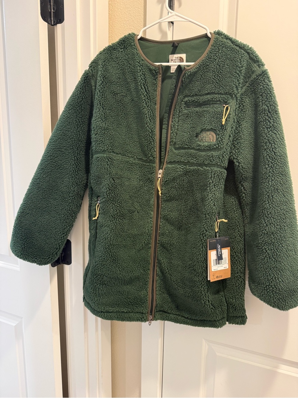 The North Face Green Sherpa Fleece Jacket